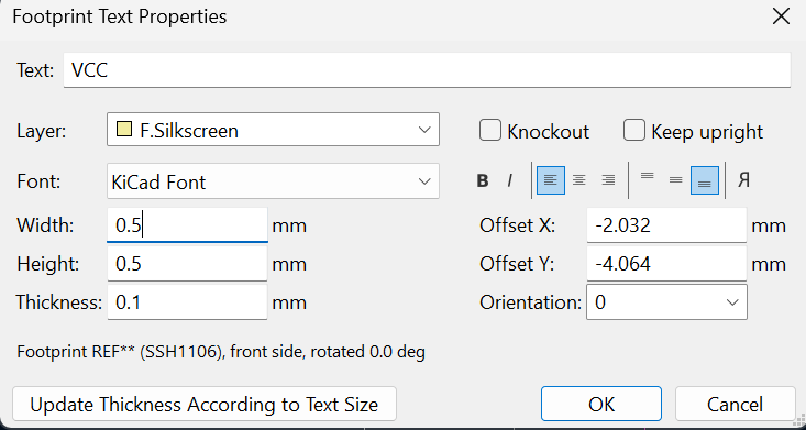 Text Settings