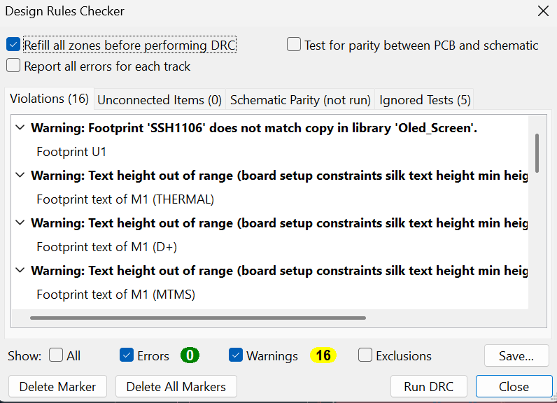 Design Rules Checker