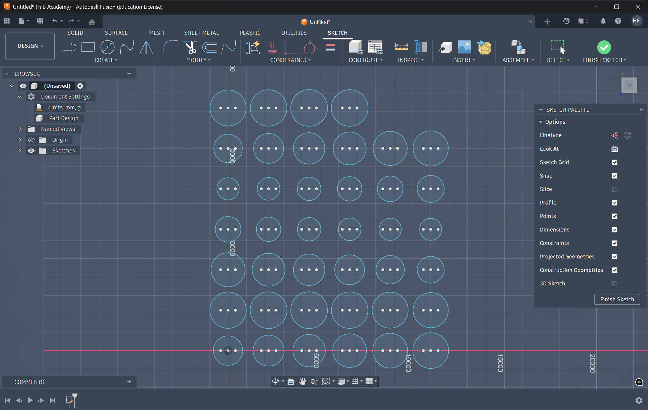 Fusion Slice Sheet Sketch
