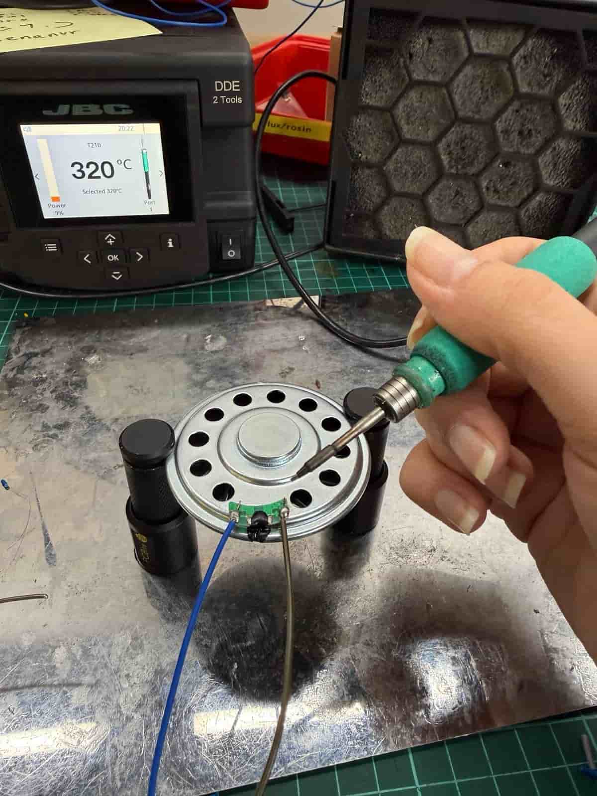 Soldering Cables to Speaker