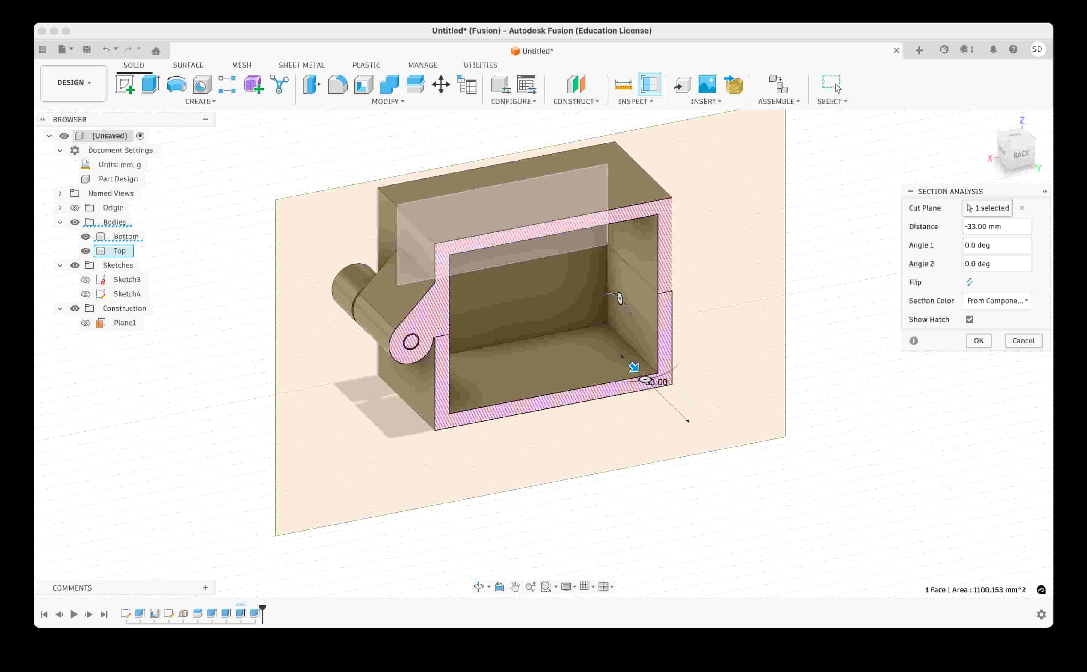 Hinge Section Analysis