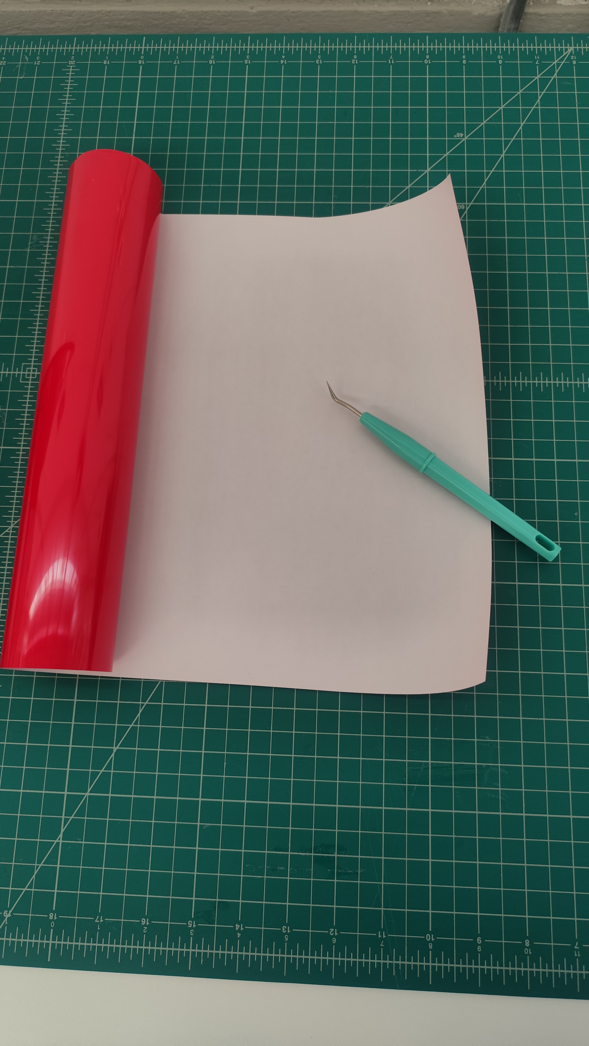 Red Textile Vinyl