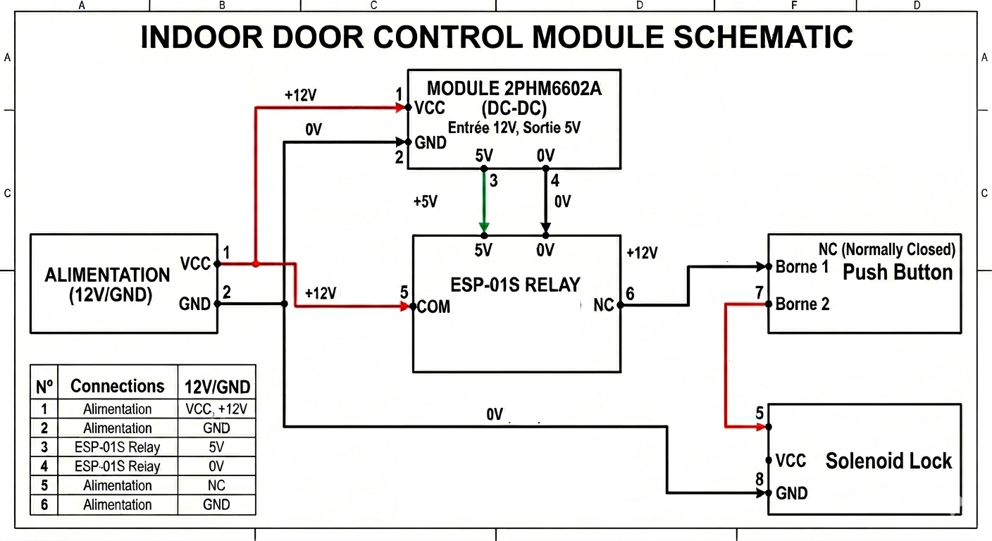 Interior door module wiring diagram