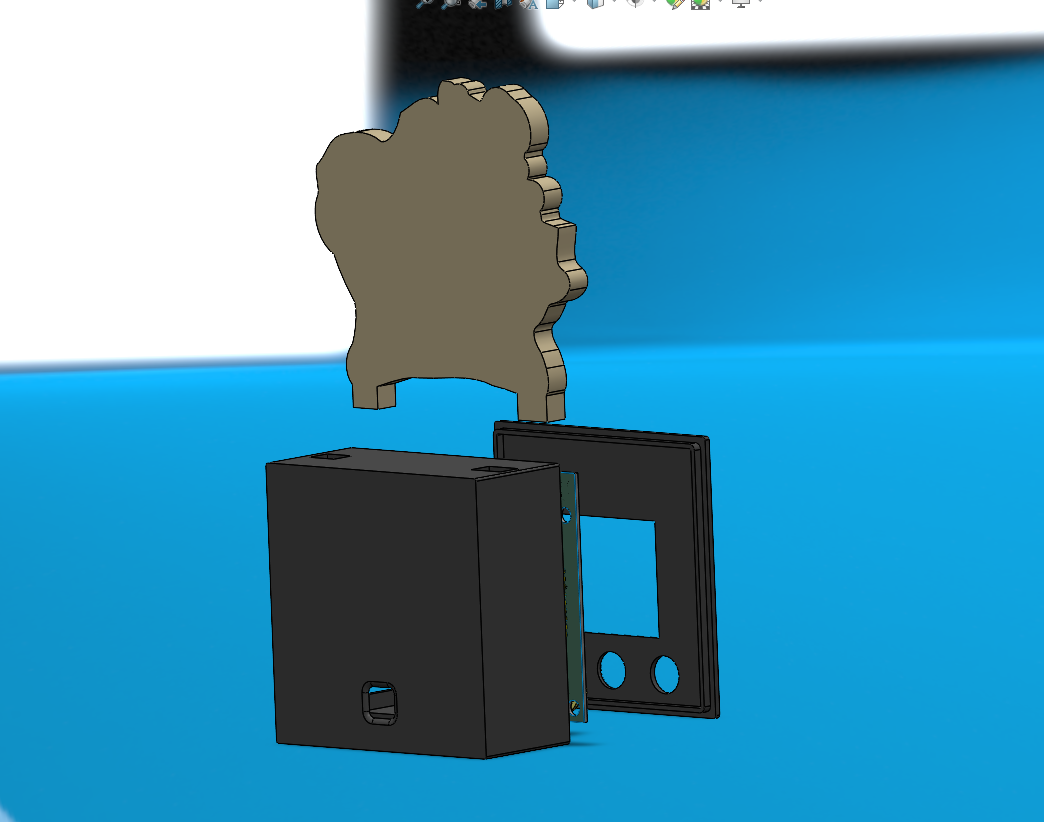 Bottom view of the enclosure