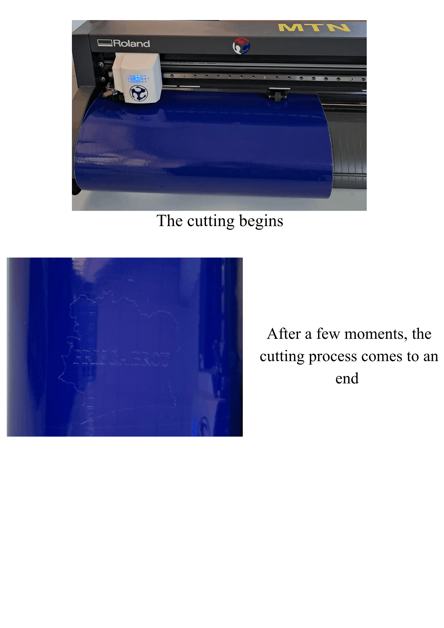 Cut is finish