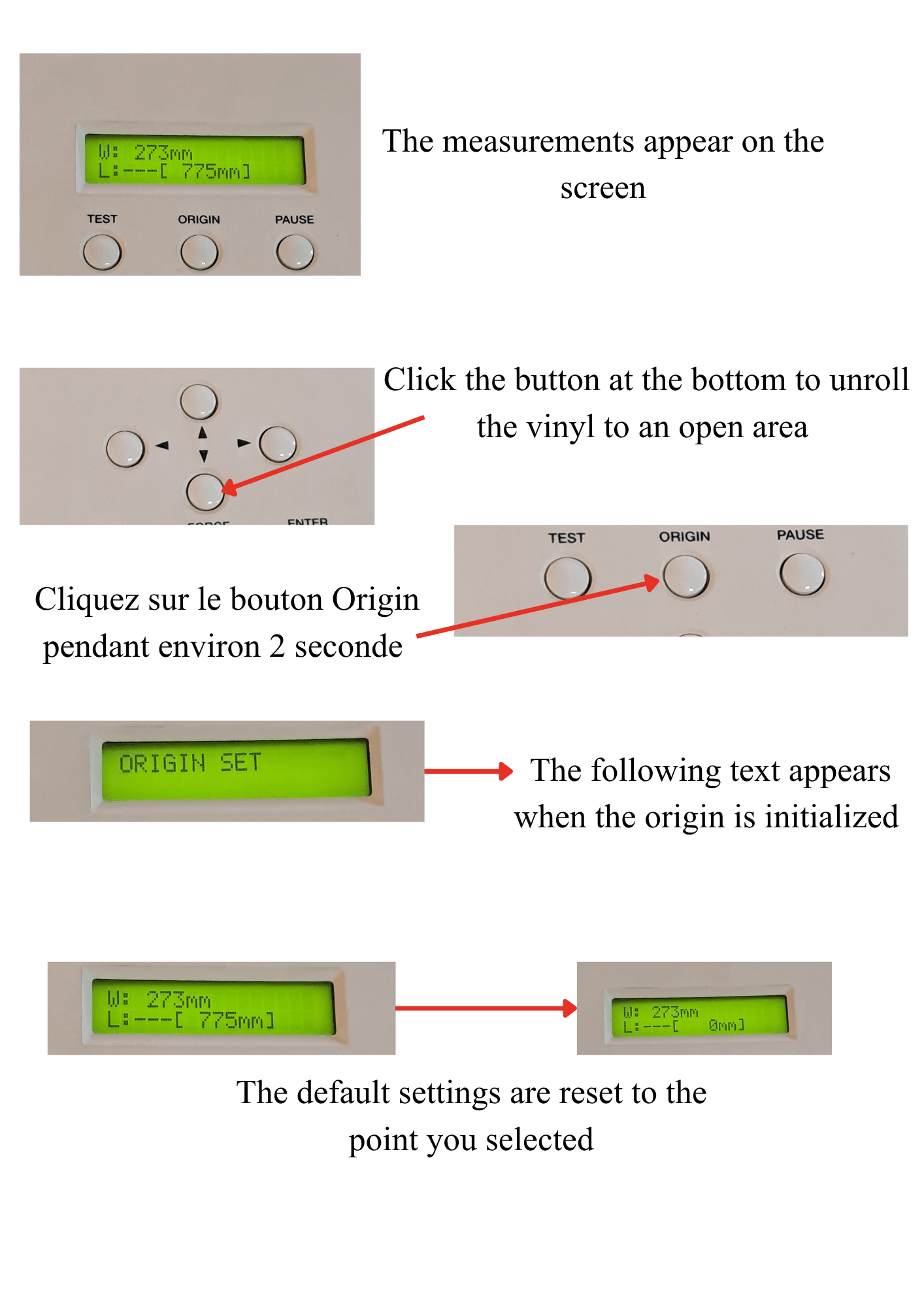 Machine setting