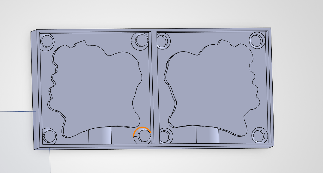 Final engraved crystal  front view