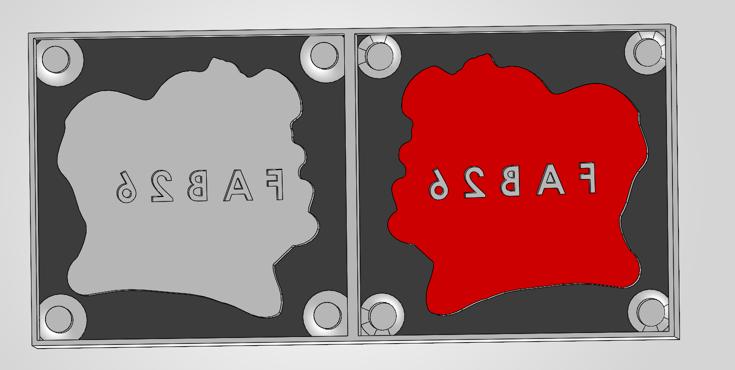 Final engraved crystal  front view