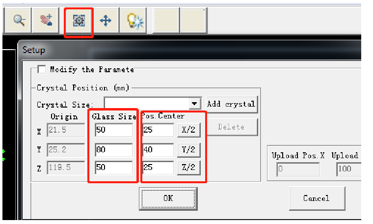 Machine center positioning