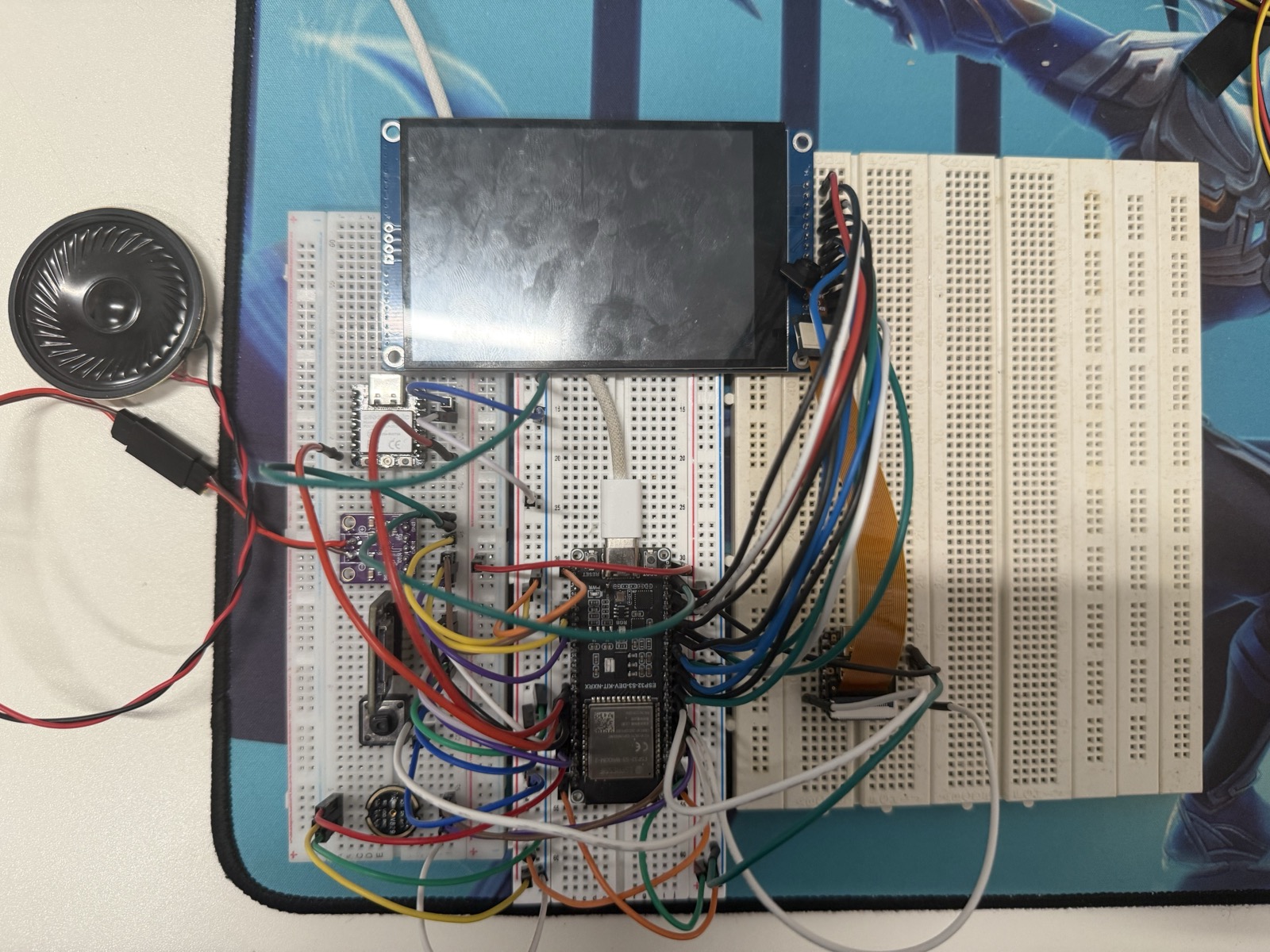 Host receiver on breadboard during testing