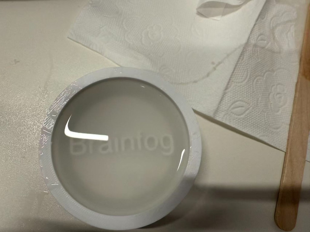 Pouring silicone into the 3D printed master