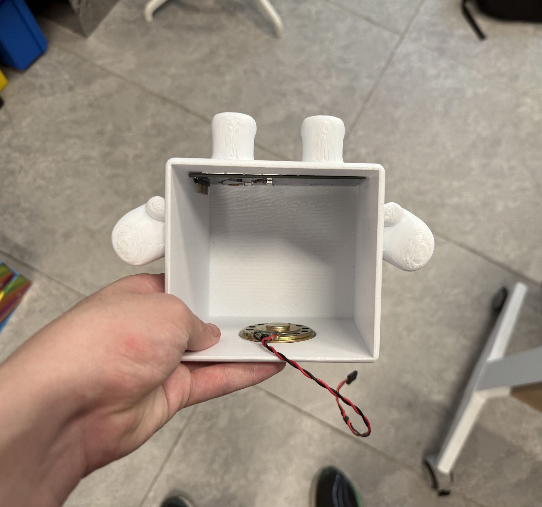 3D printed host shell opened