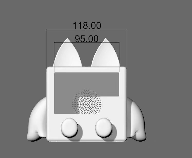3D host model dimension drawing