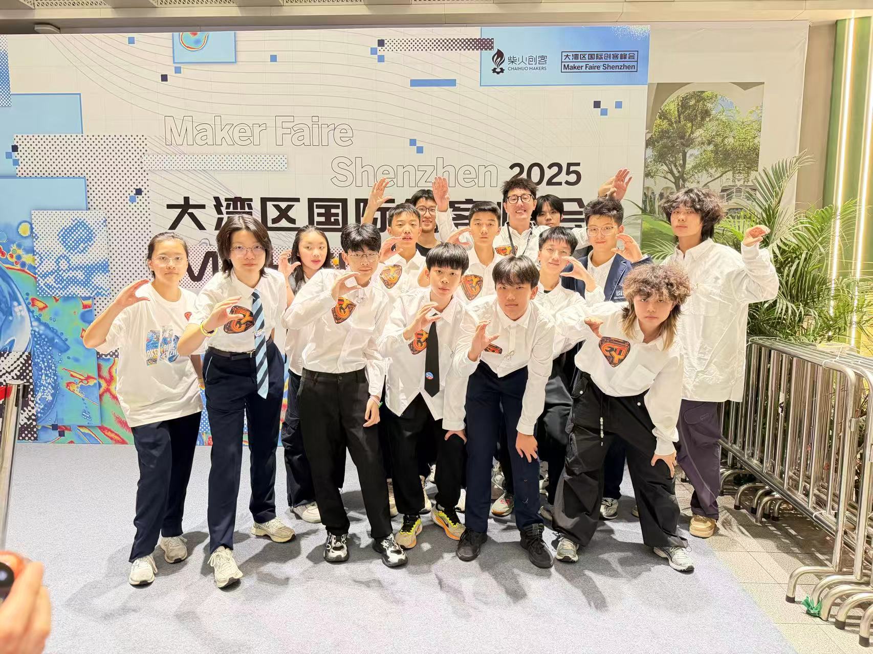 John Yu and students at Maker Faire 2024