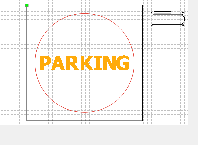 CAD design for the charging area base plate