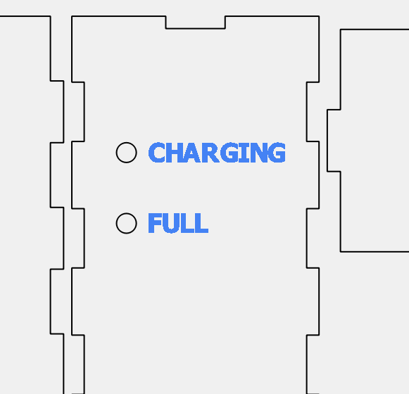 Status LED layout design on the charging dock