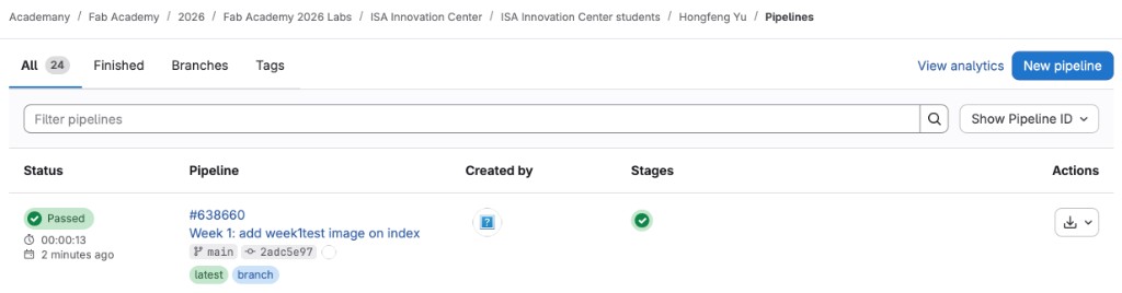 GitLab pipeline passed after image commit