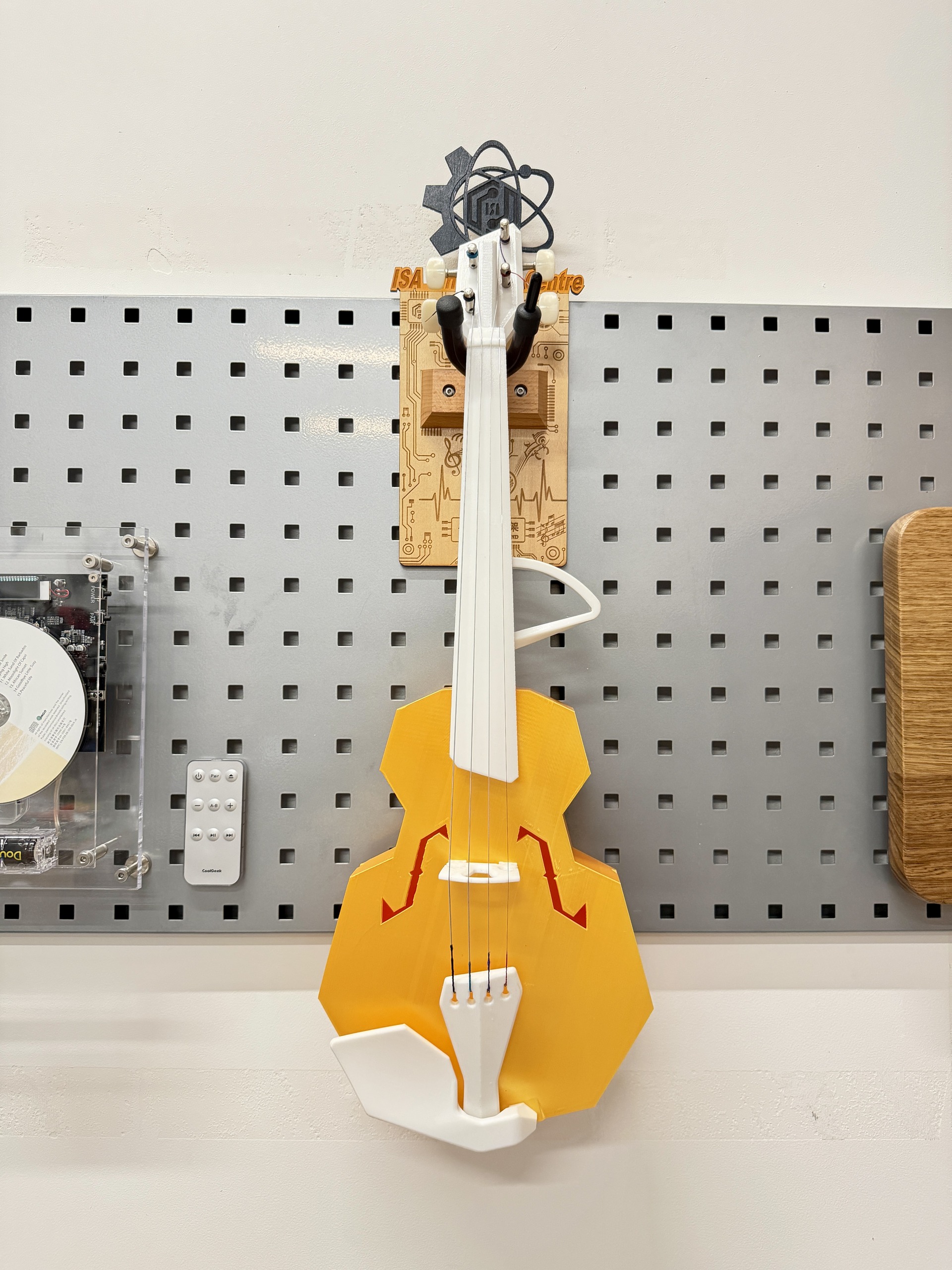 Violin bracket shown in use or display context