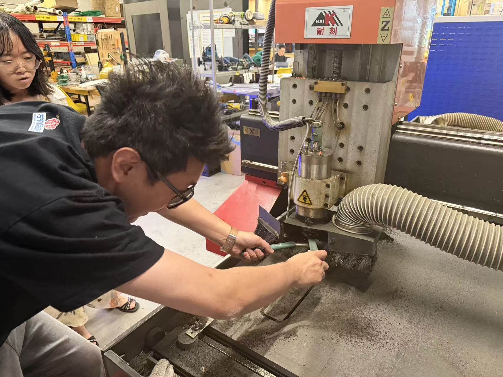 Installing the CNC end mill