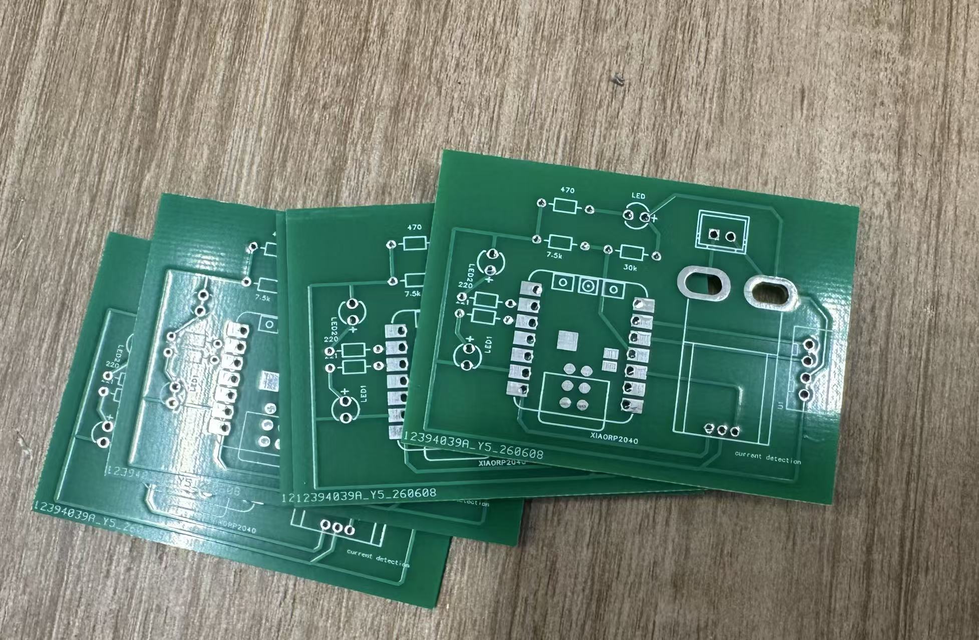 JLCPCB fabricated charging dock PCB panel