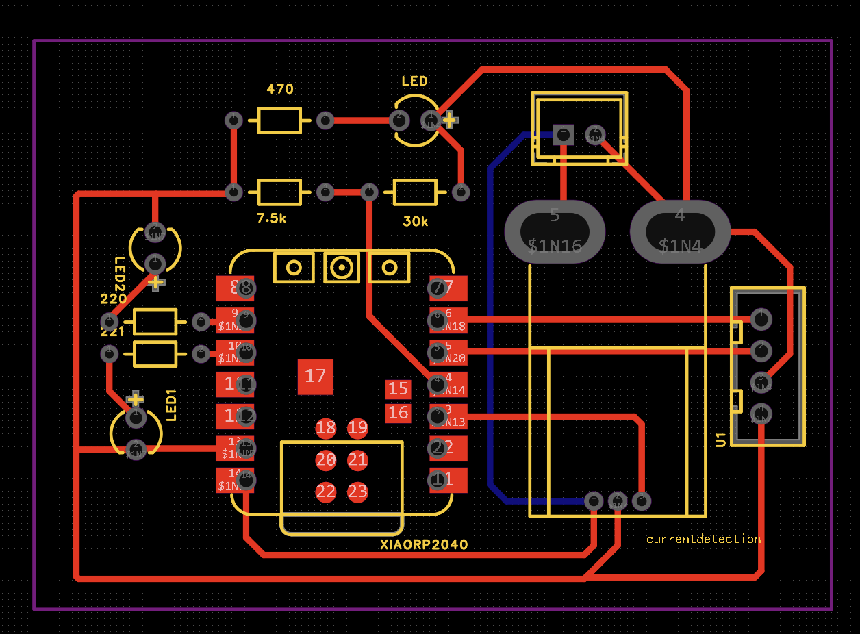 Top copper layer export of the charging dock PCB