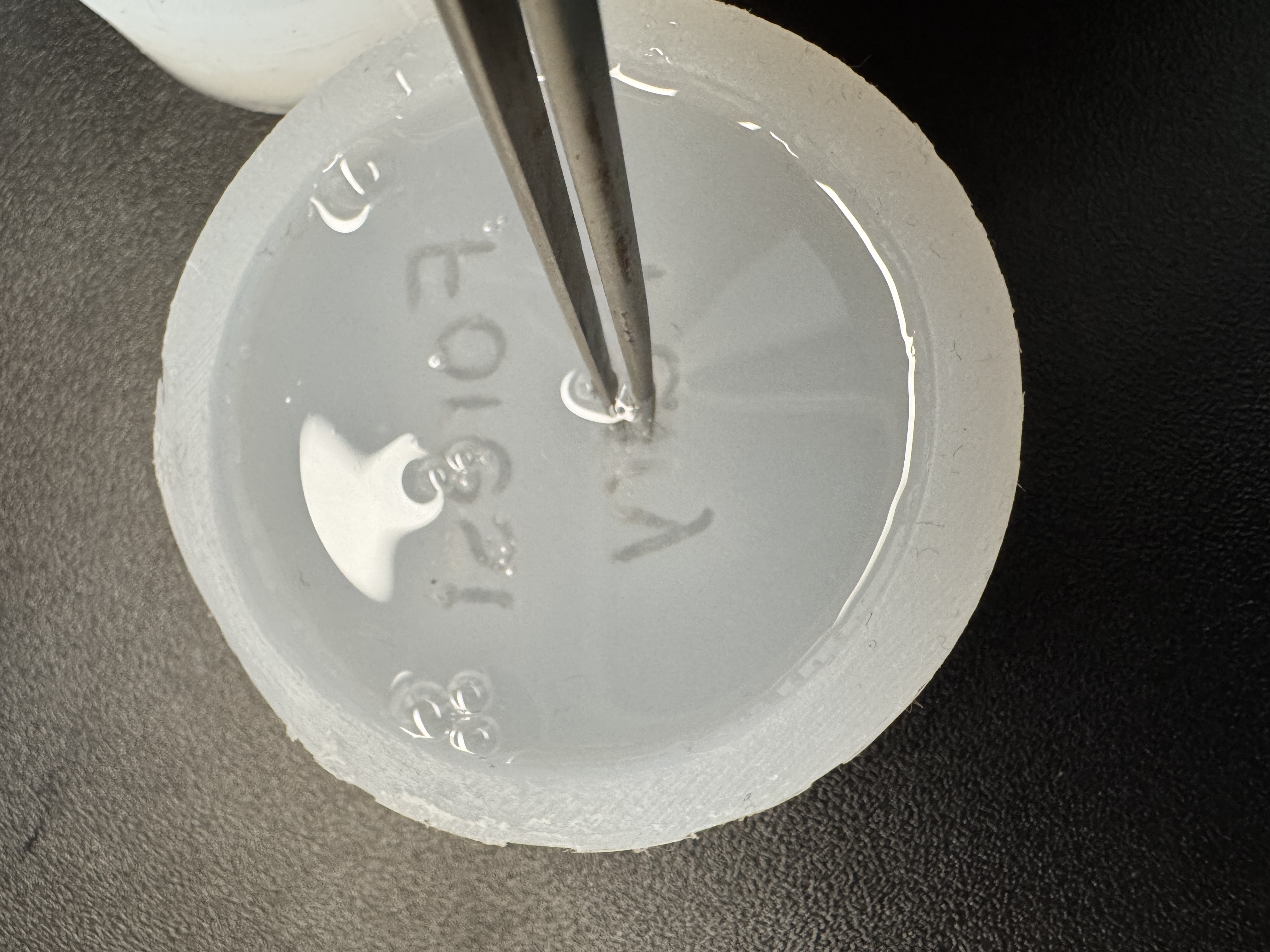 Removing air bubbles from crystal epoxy after pouring into the mold