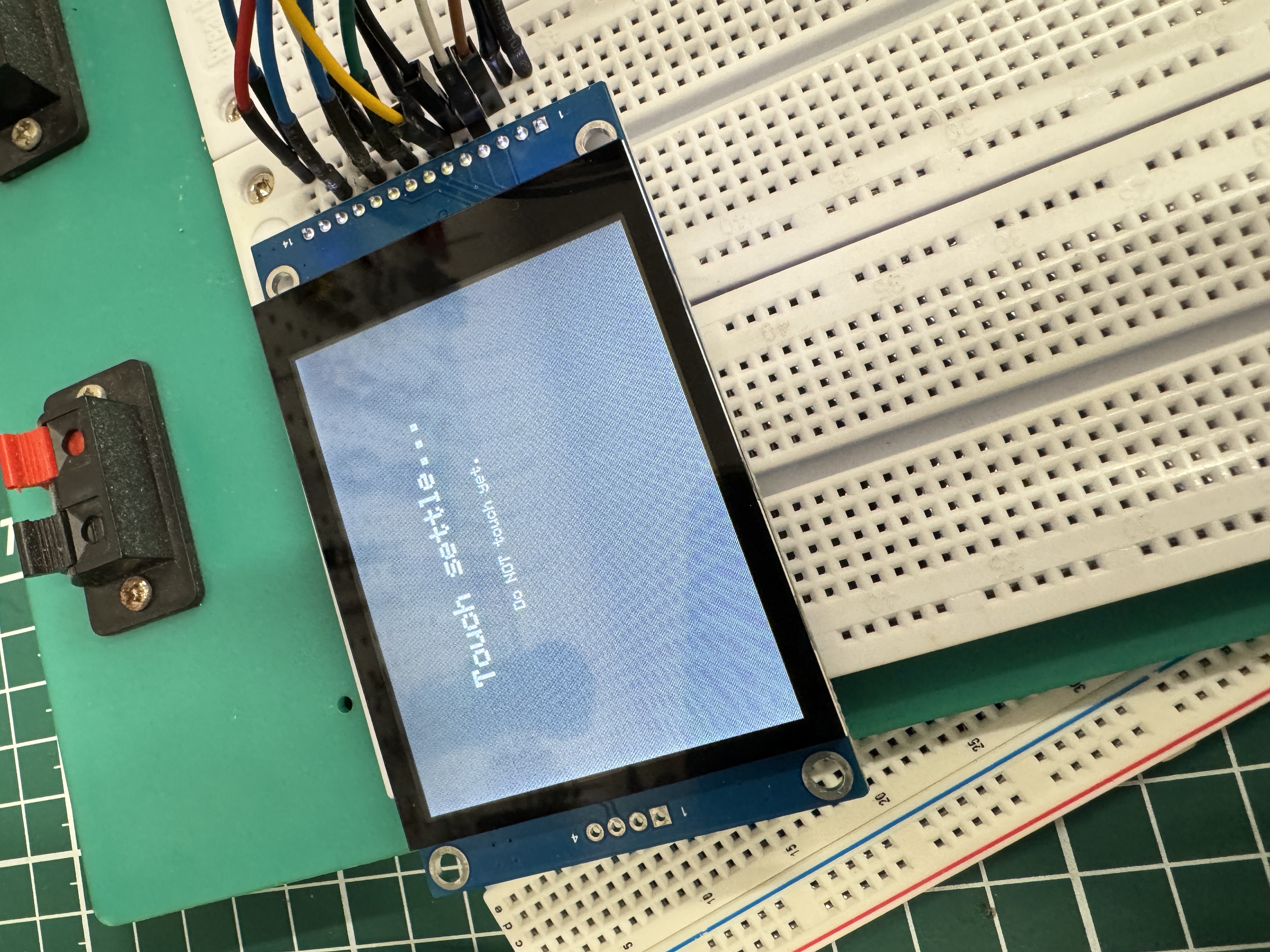Capacitive touch bring-up on the ILI9341 panel