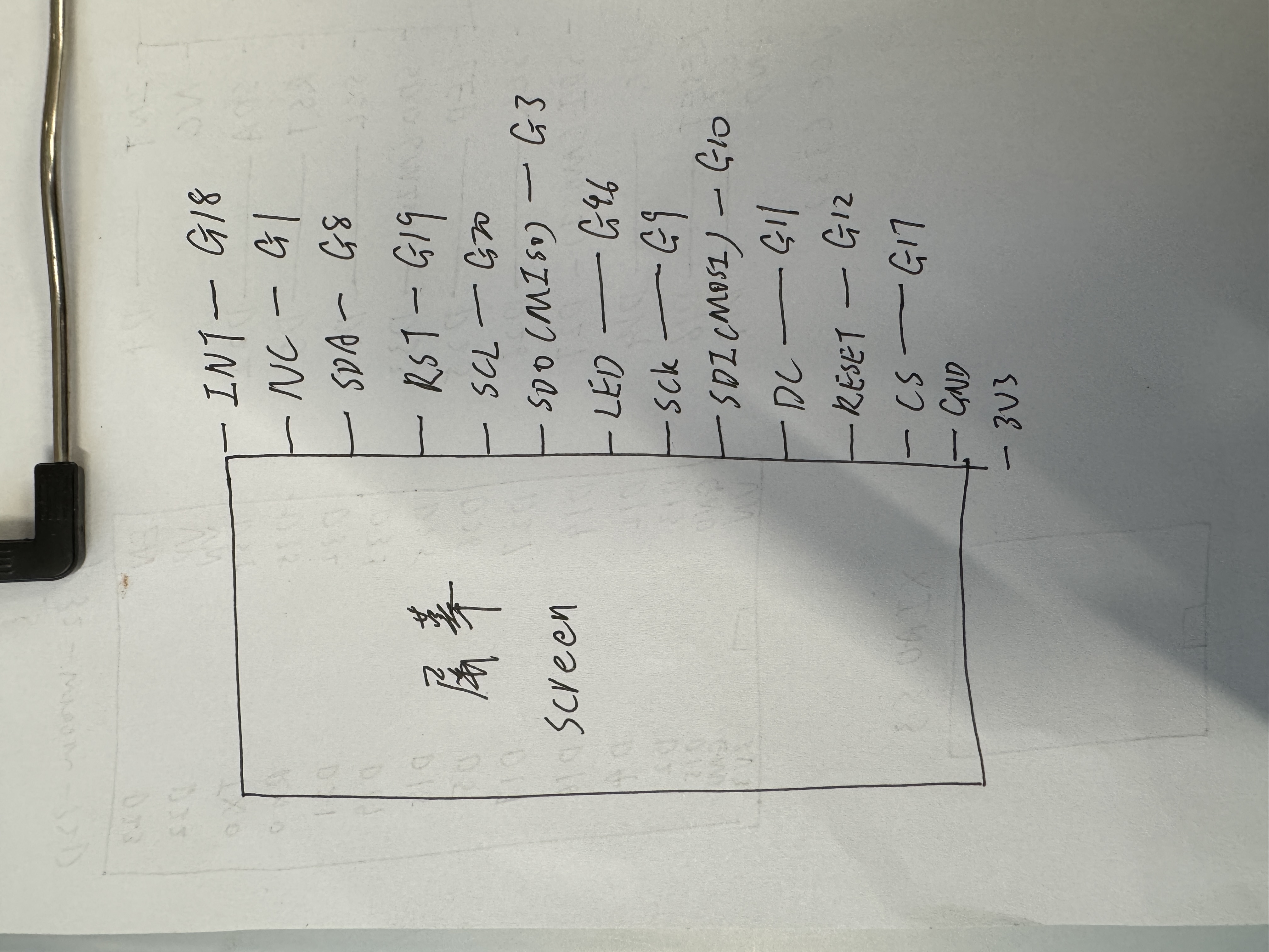 Updated breadboard wiring diagram: separate 3.3 V domains for display power and I2C pull-ups