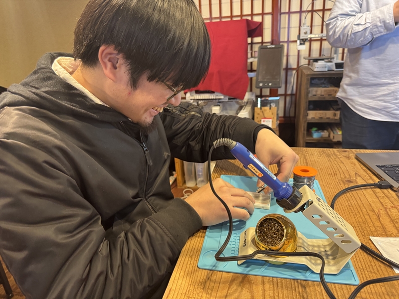 setting board onto a bread board