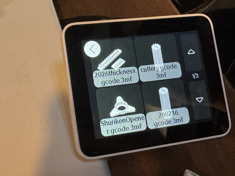 select model to print