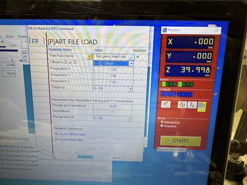 manually set the safety height