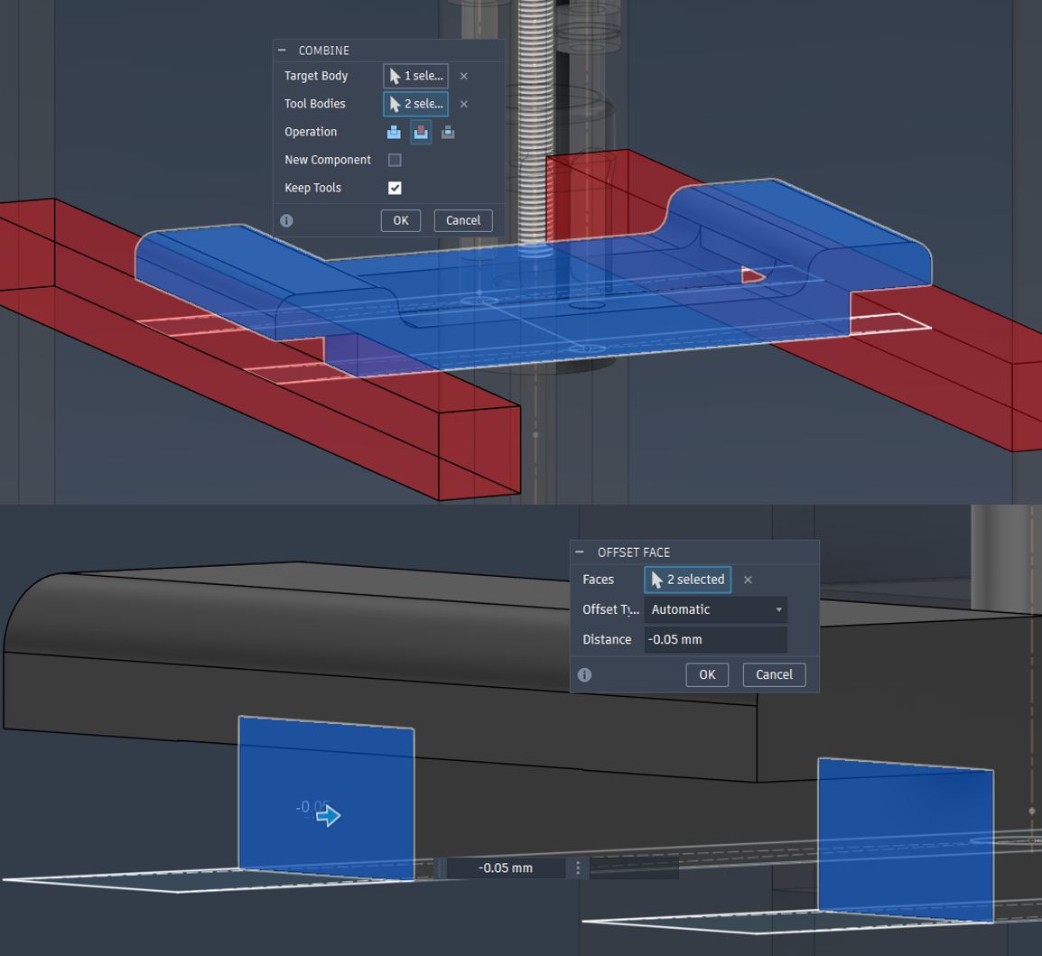 Screw Shaft Angle Stabilizer design