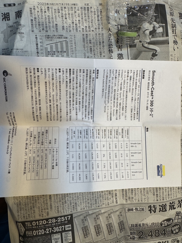 SDS of smooth cast 300-1