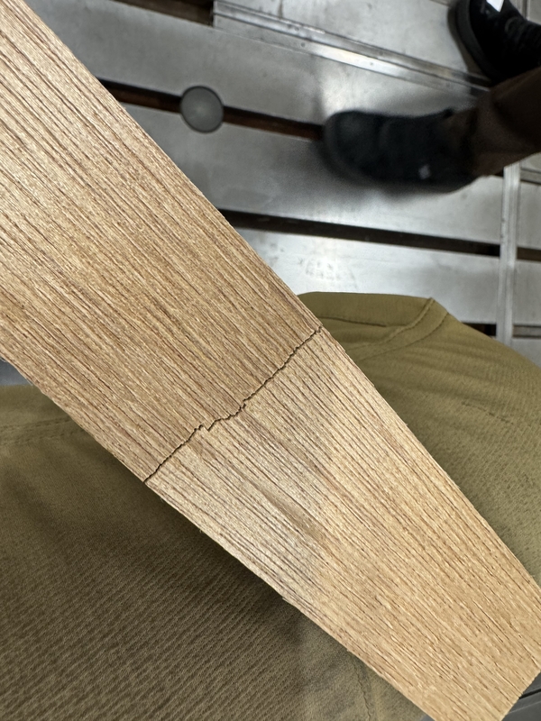 bending wood's cracks