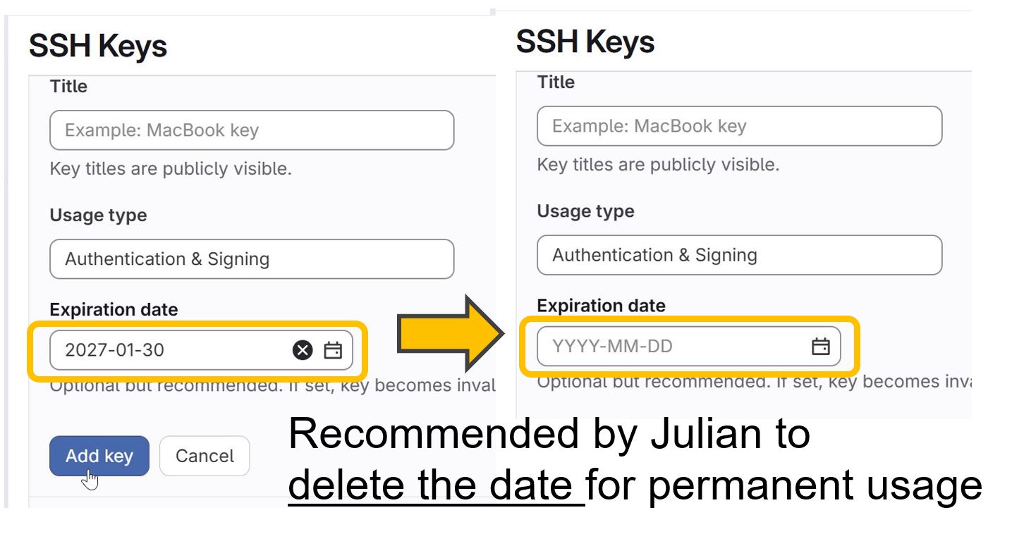 expiring date setting