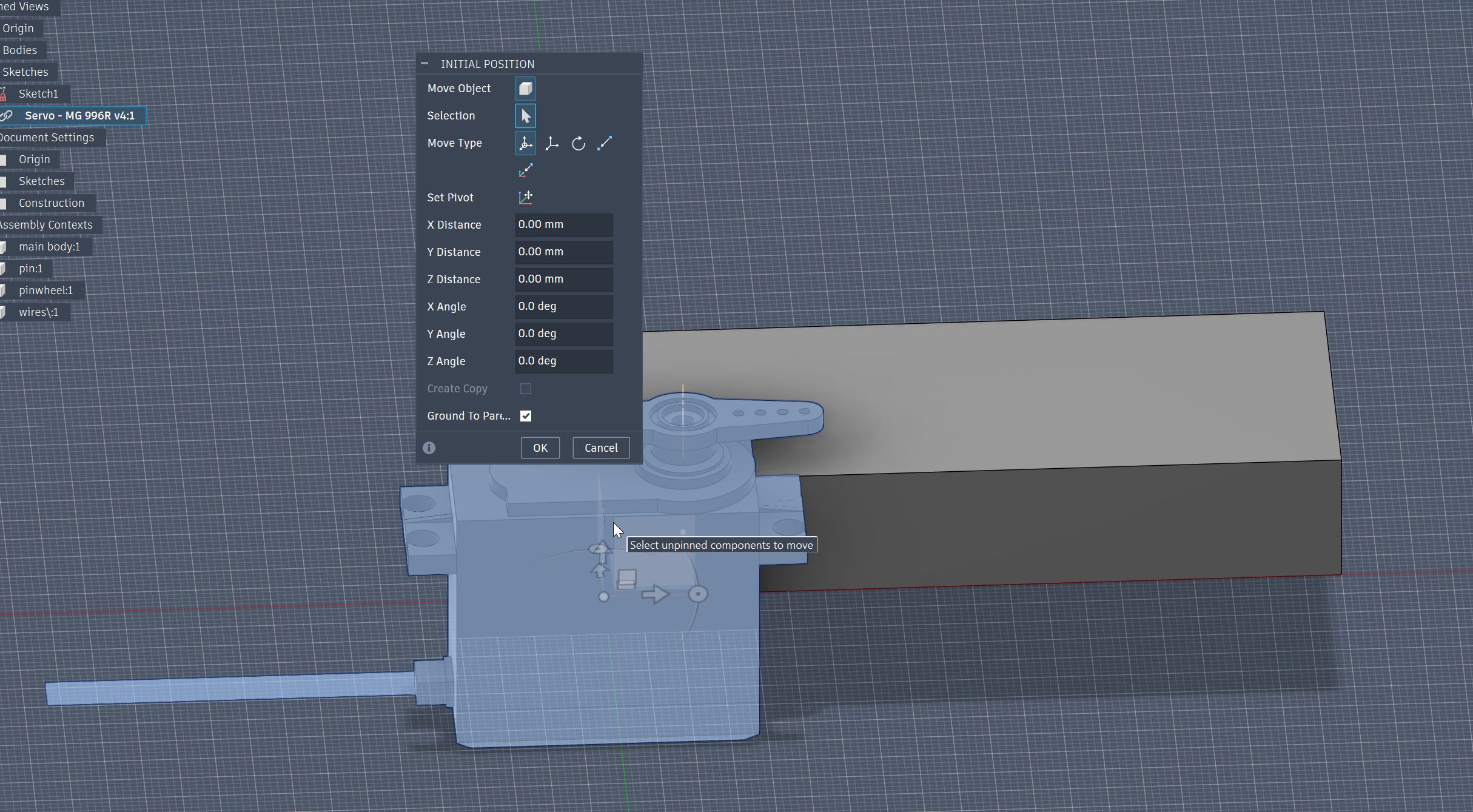 Inserting the other part