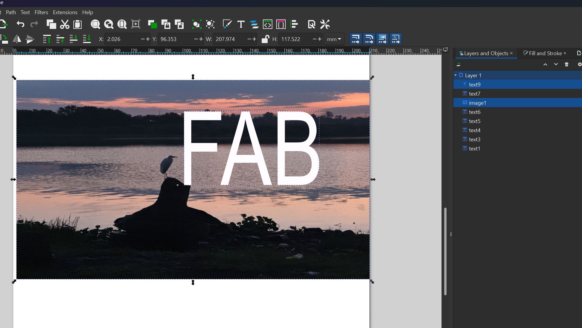 put text on the picture