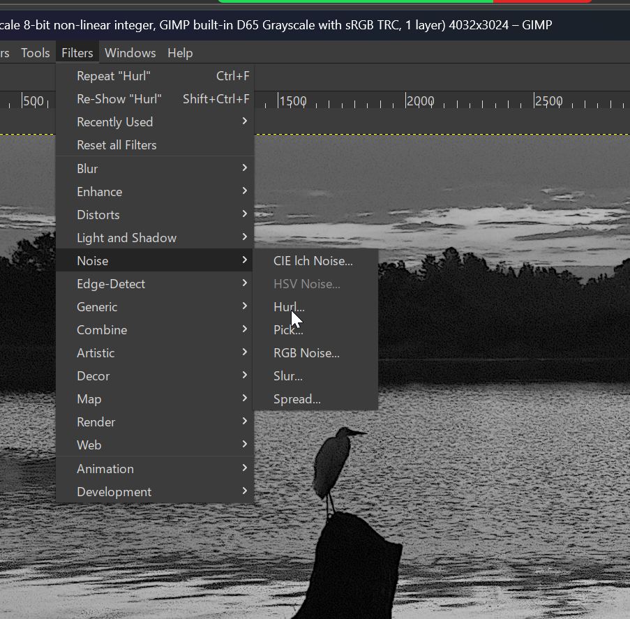 Noise filter selection