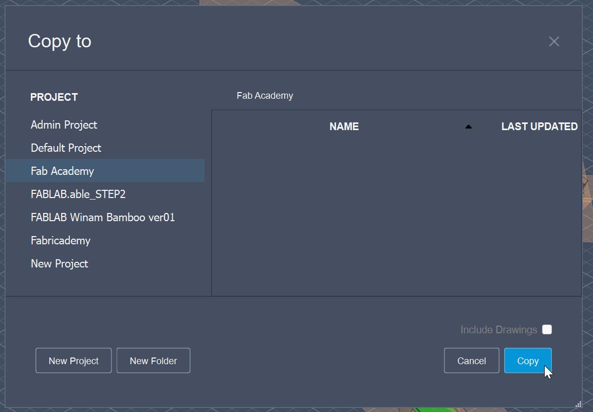 choose destination project