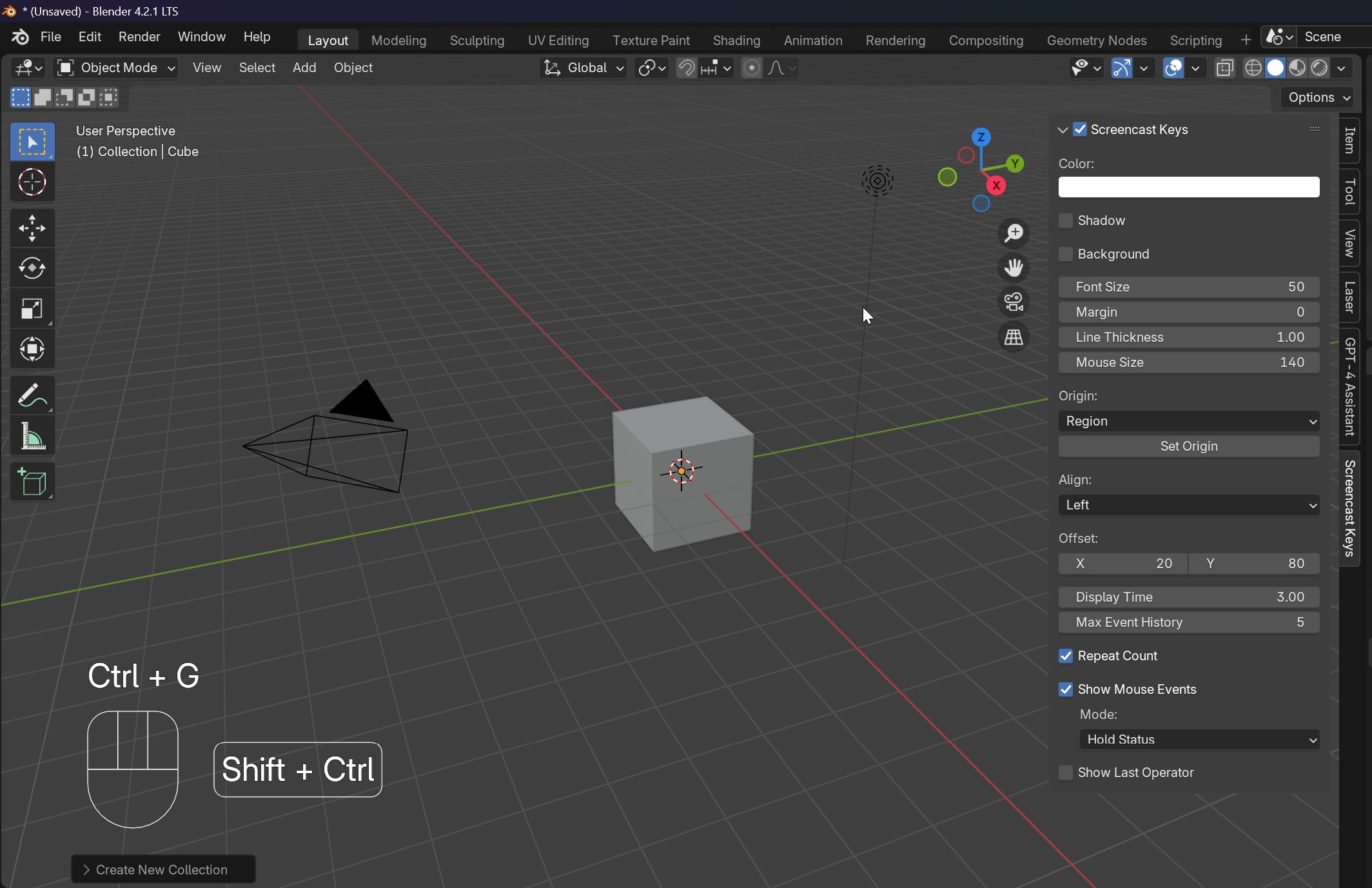 change size of mouse and letter