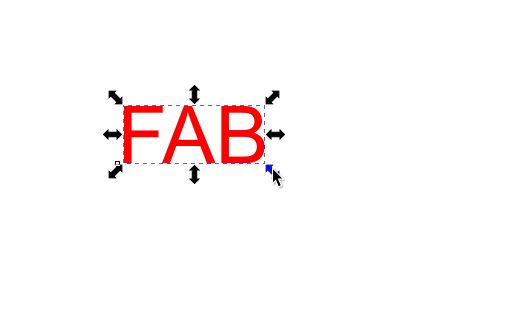 text is ready to change the size