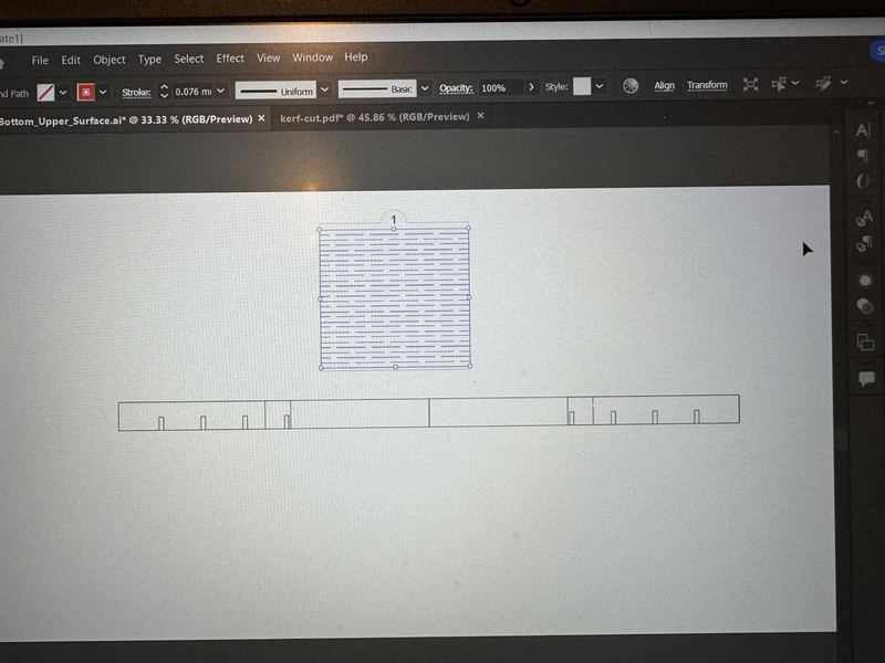 added Kerfing design