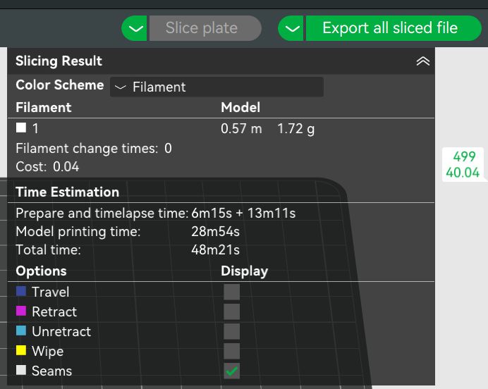 check the operation time