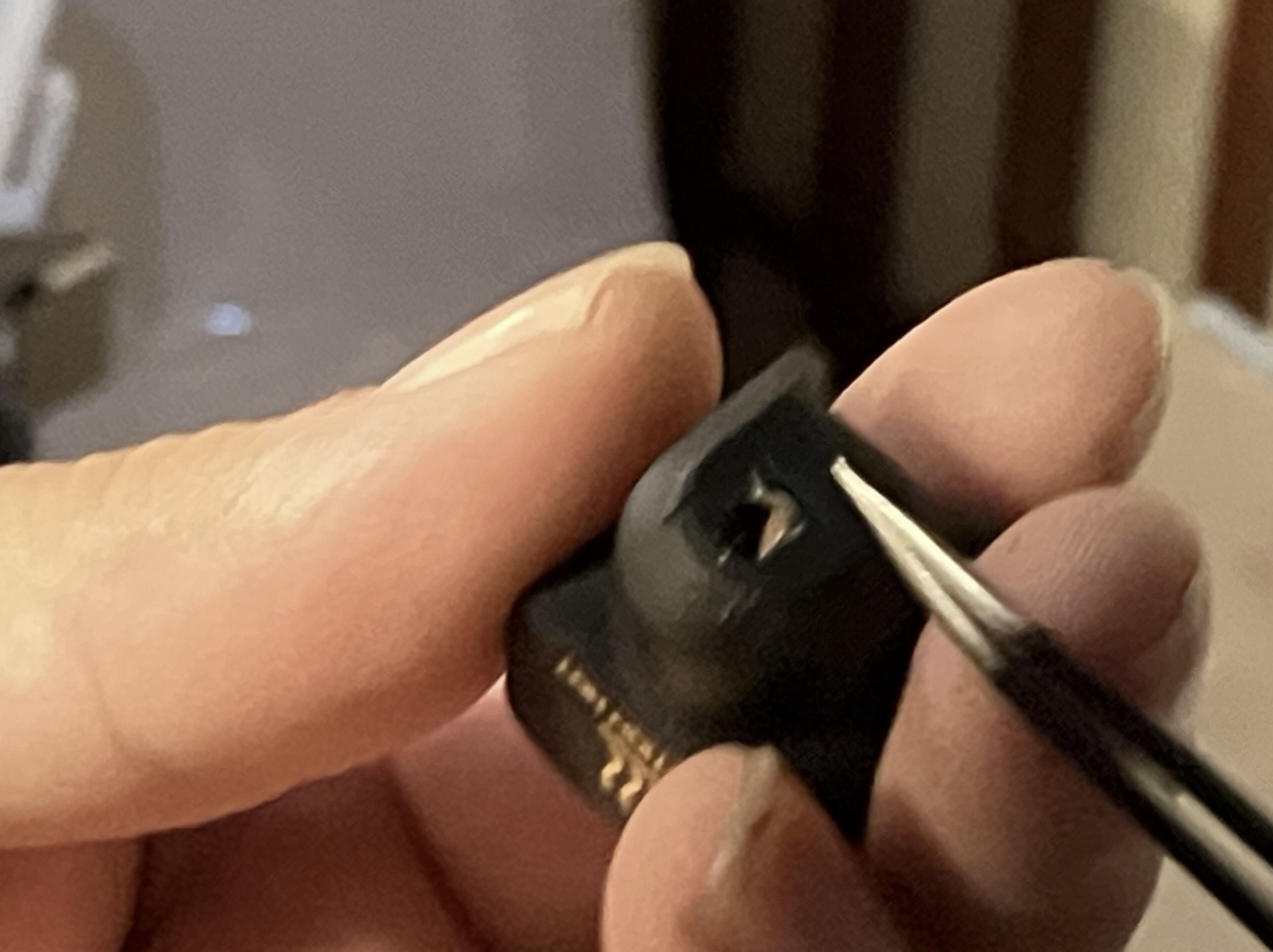 removing stuck filament