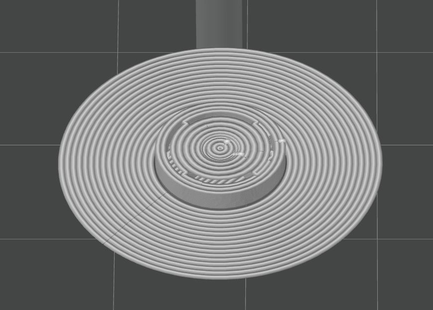 bottom part of sphere in vertical model