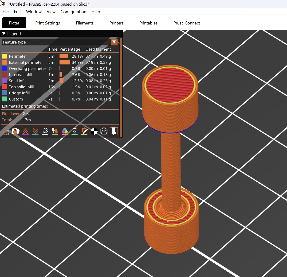 imported into Prusa_Slicer
