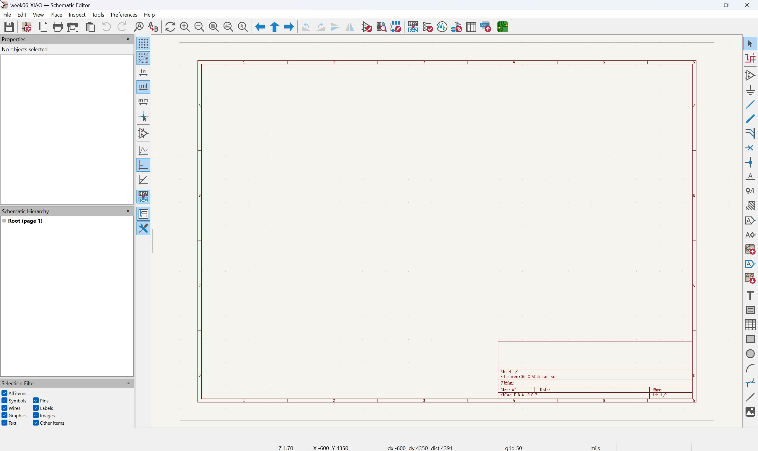 KiCad Schematic Editor