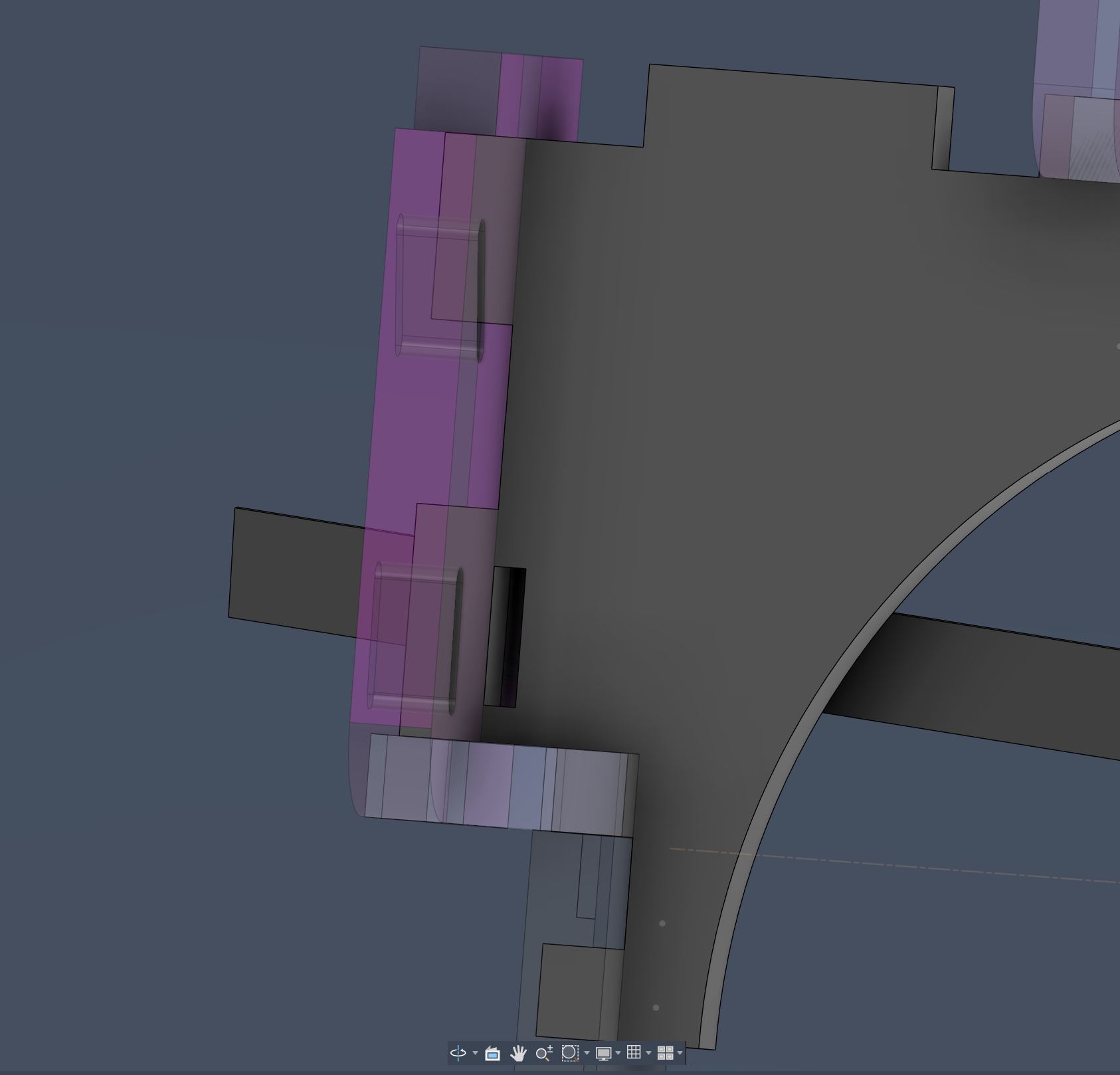 extrude cut the hole