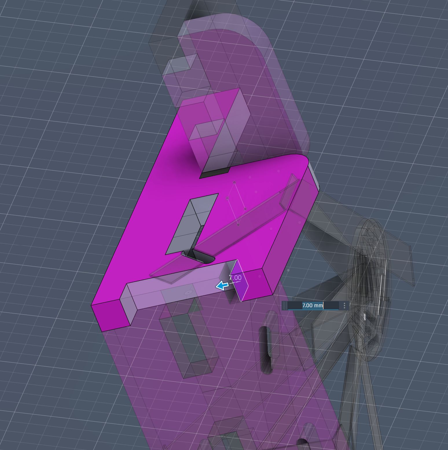 finger joint modification at too area