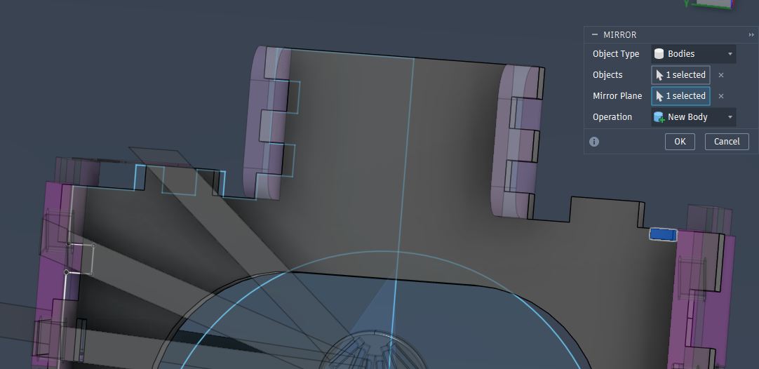 Extrude to make New body for boolean cut